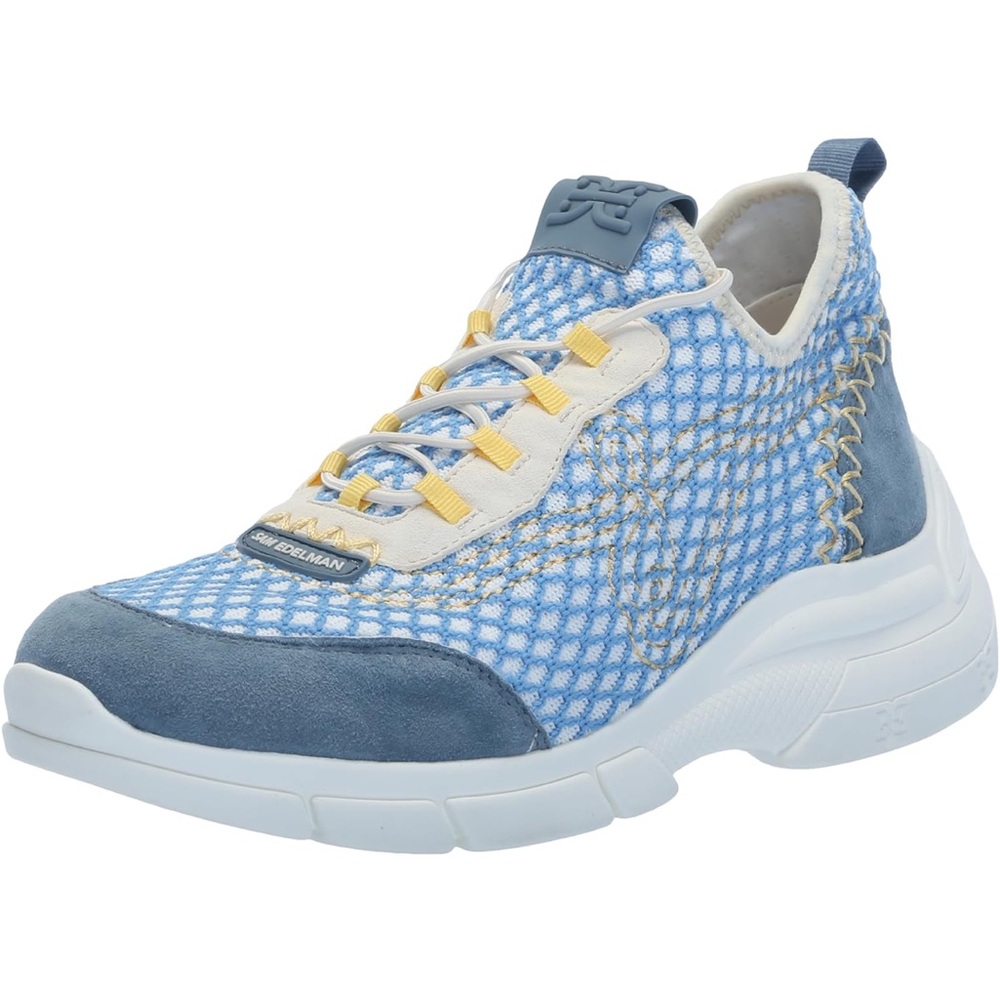 NWT Sam Edelman Chelsie Sneaker in Summer Sky/Blue Mist/Modern Ivory